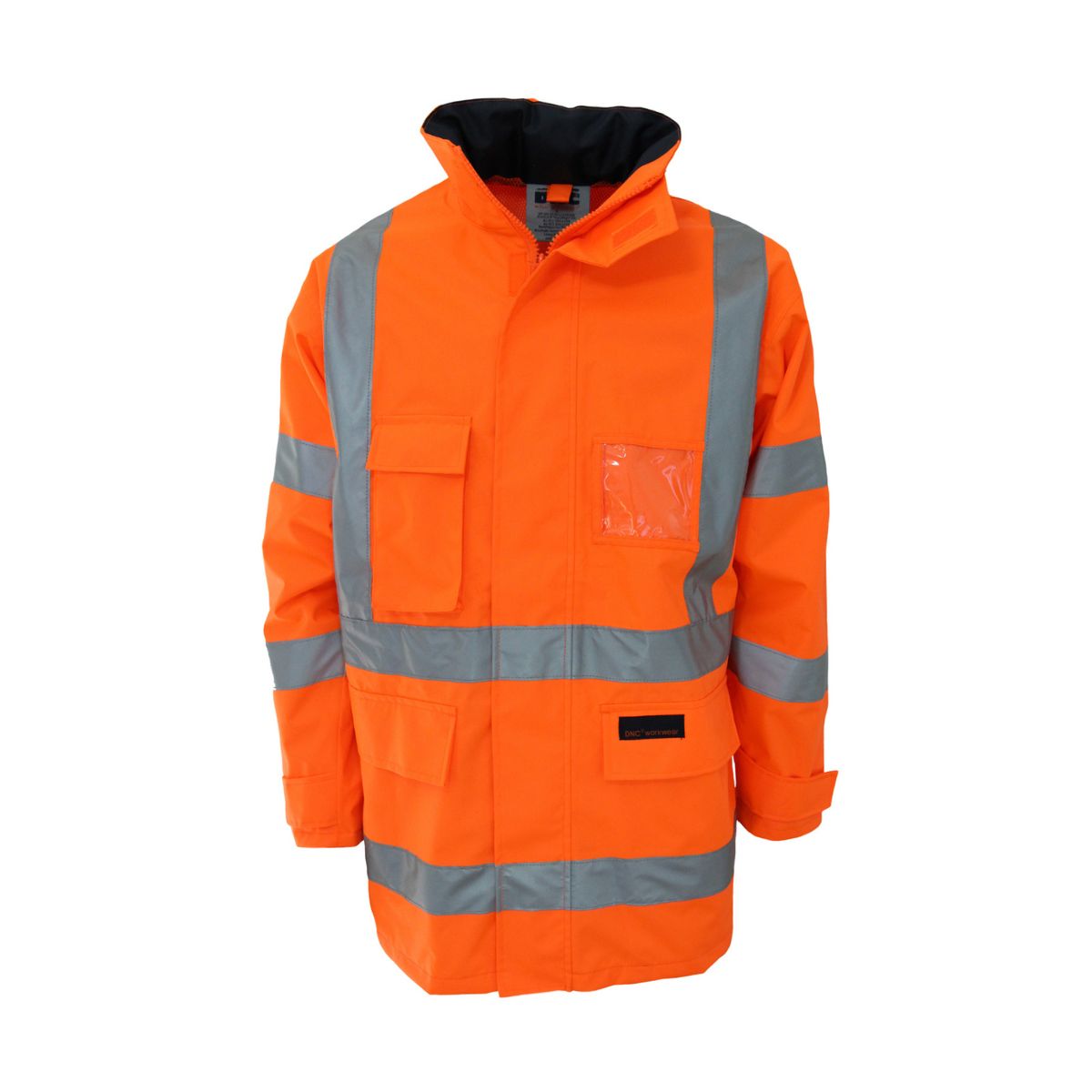 DNC Hi Vis Breathable Rain Jacket Biomotion Tape 3571