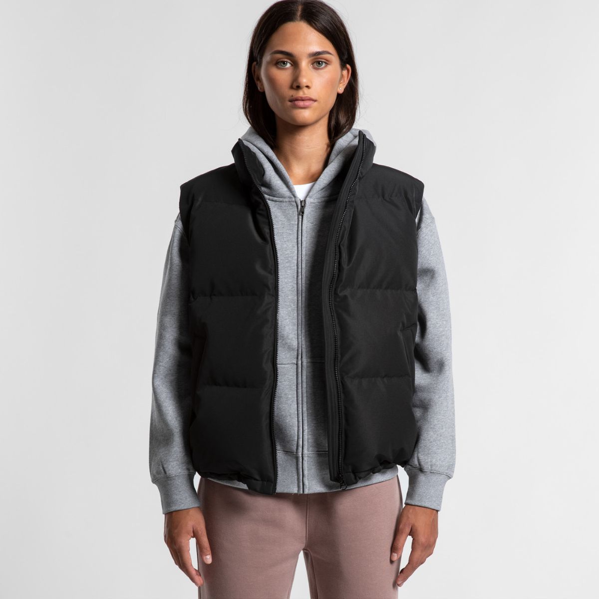 ascolour Women's Black Puffer Vest 4592