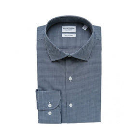 David Marcs Men's Long Sleeve Tailored Fit Check MSLT16