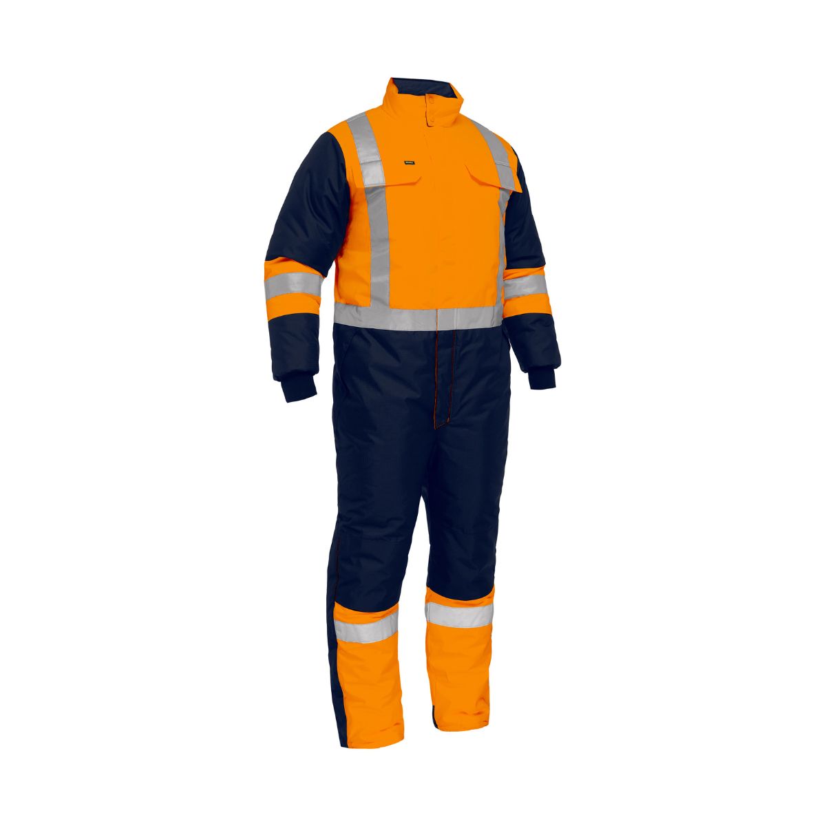 Bisley X Taped Two Tone Hi Vis Freezer Coverall BC6453T