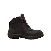 Oliver WB34 Series Black Zip Sided Lace Up Safety Boot
