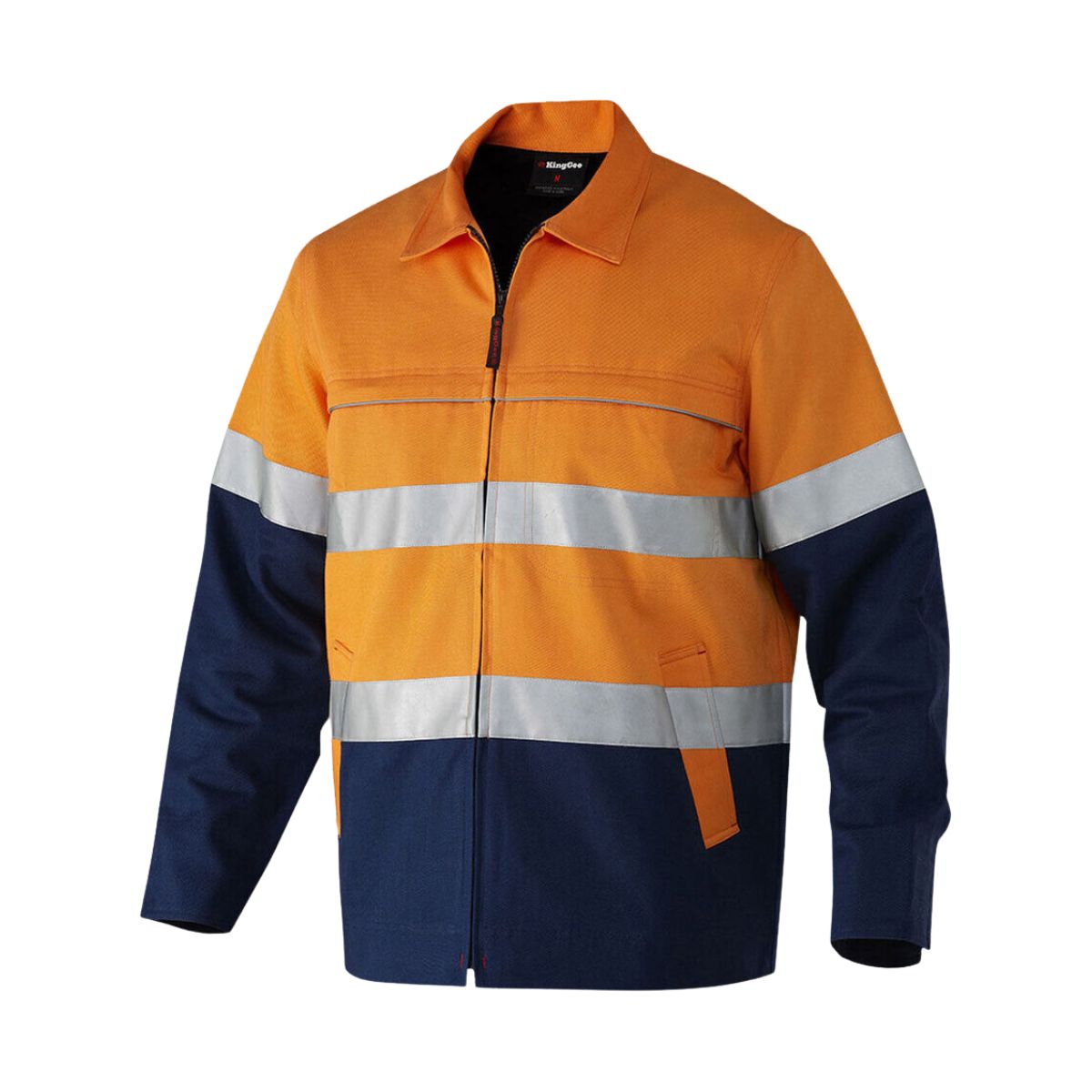 KingGee Originals Hi-vis Reflective Cotton Drill Work Jacket K55905