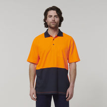 Hard Yakka Men's Short Sleeve Hi Vis Polo Y19616