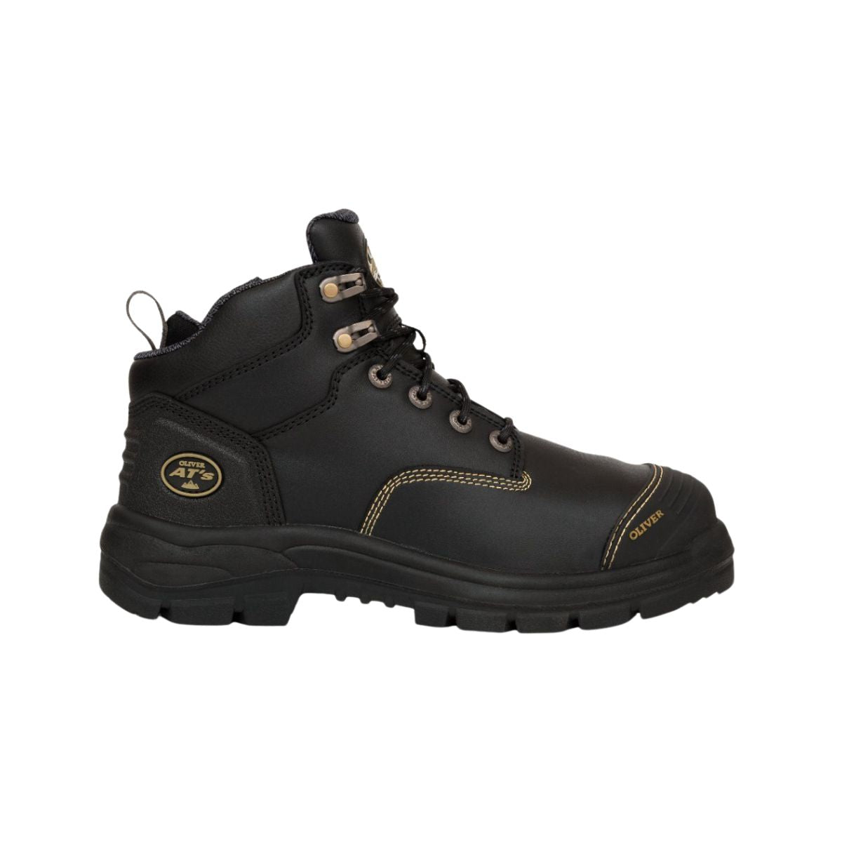 Oliver AT55 Series 130mm Black Zip Sided Safety Boot 55340Z