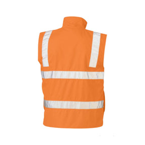 Bisley Taped Hi Vis Rail Wet Weather Vest BV0364T