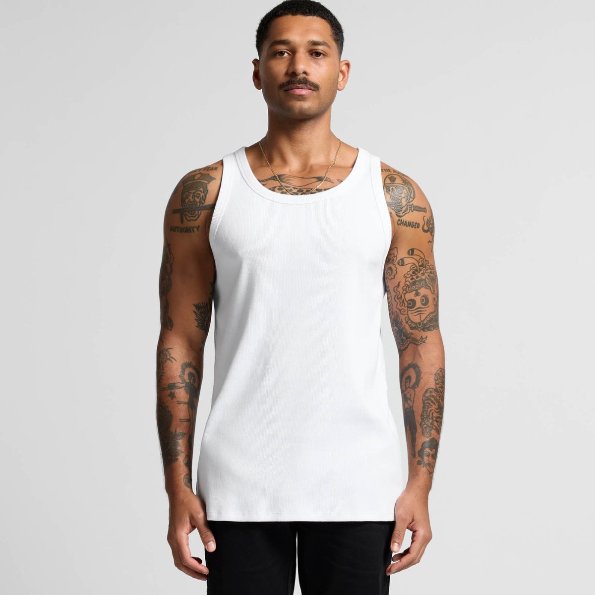 ascolour Men's Organic Rib Singlet 5063G