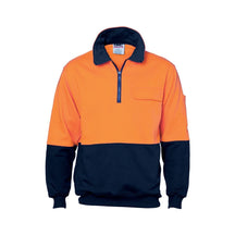 DNC Two Tone 1/2 Zip Cotton Fleecy Windcheater 3923