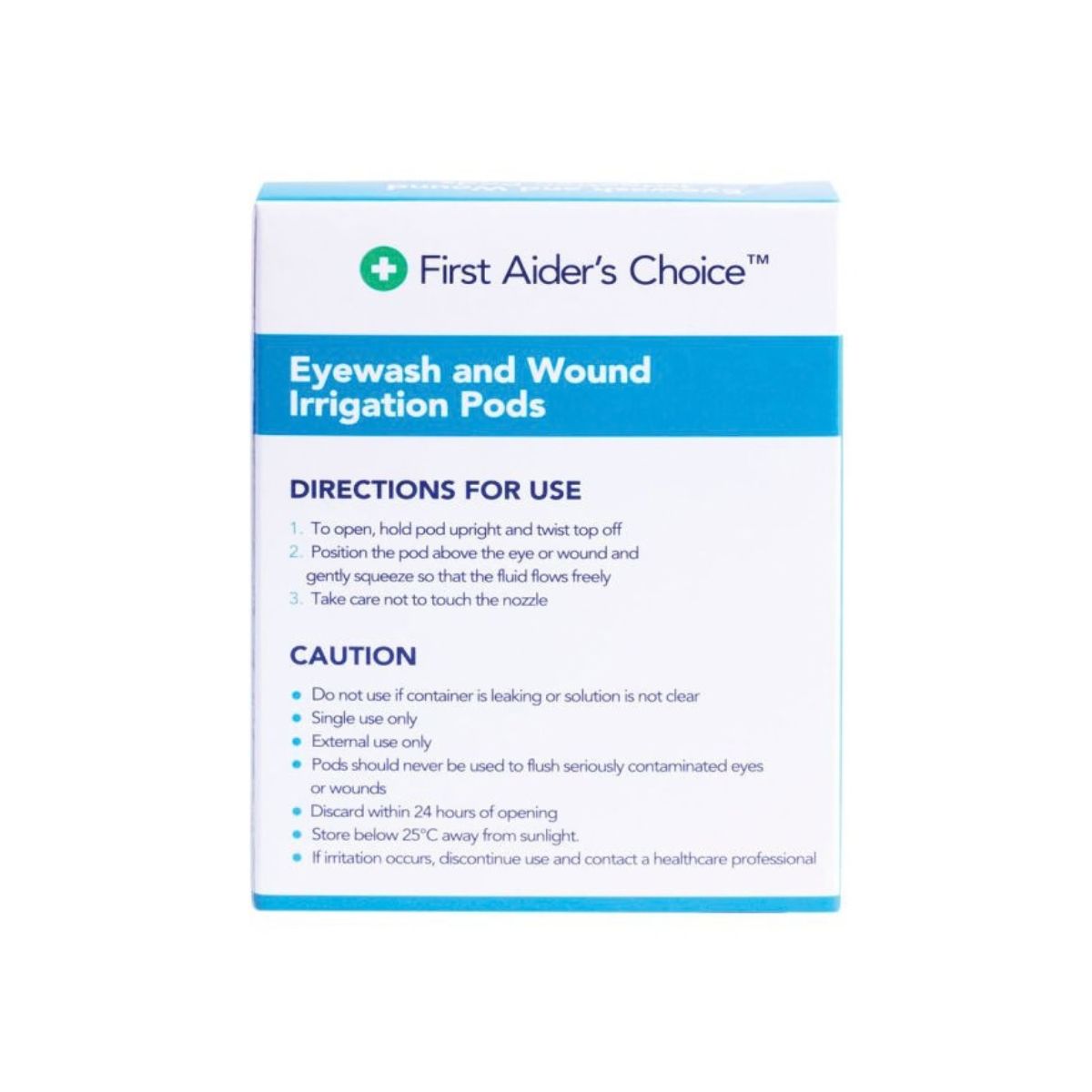 First Aider's Choice 20ml Saline Pods (Pack of 5)