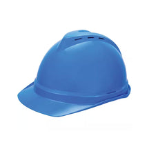 MSA V-Gard 500 Hard Hat, Vented, Push-Key 6pt Suspension, Metal Lamp Bracket 229355V