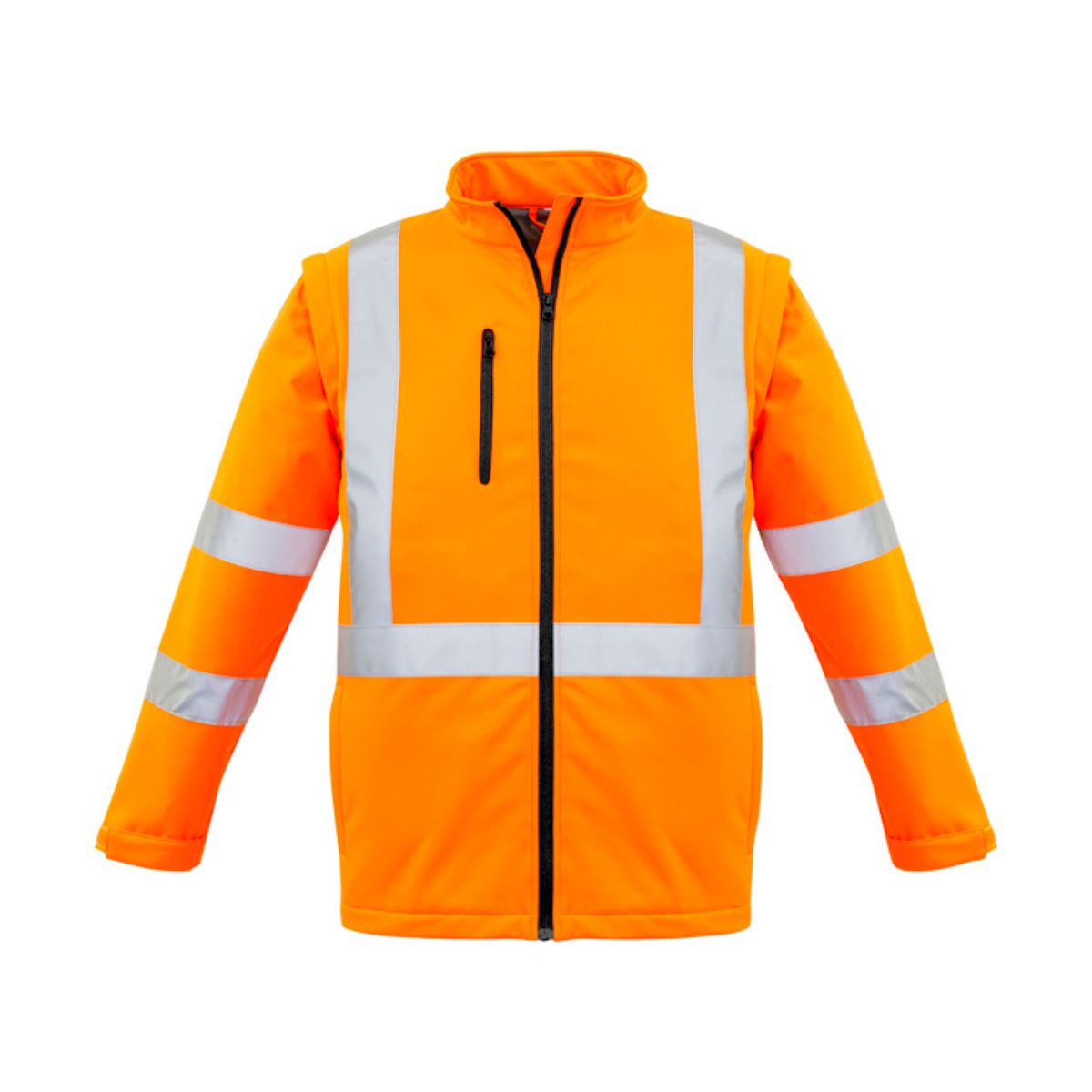 *** Syzmik Unisex Hi Vis X Back 2 In 1 Softshell Jacket ZJ680