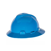 MSA V-Gard Full Brim Hard Hat, Push-Key 4pt Suspension 220925