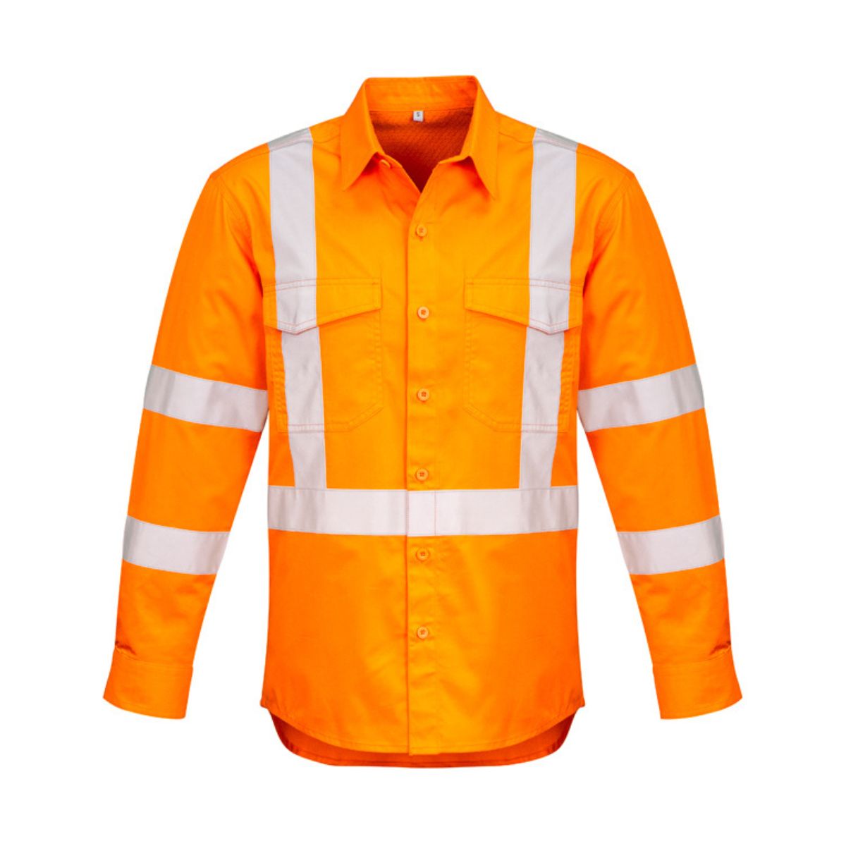 Syzmik Hi Vis X Back Taped Long Sleeve Shirt ZW690