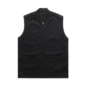 ascolour Men's Canvas Heavy Vest Black 5528