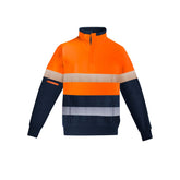 Syzmik Men's Hi Vis 1/4 Zip Brushed Fleece Pullover - Hoop Taped ZT150
