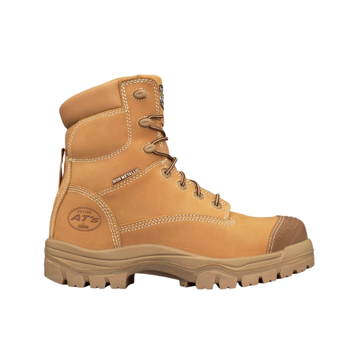 Oliver AT45 Series 150mm Wheat Zip Sided Safety Boot 45632Z