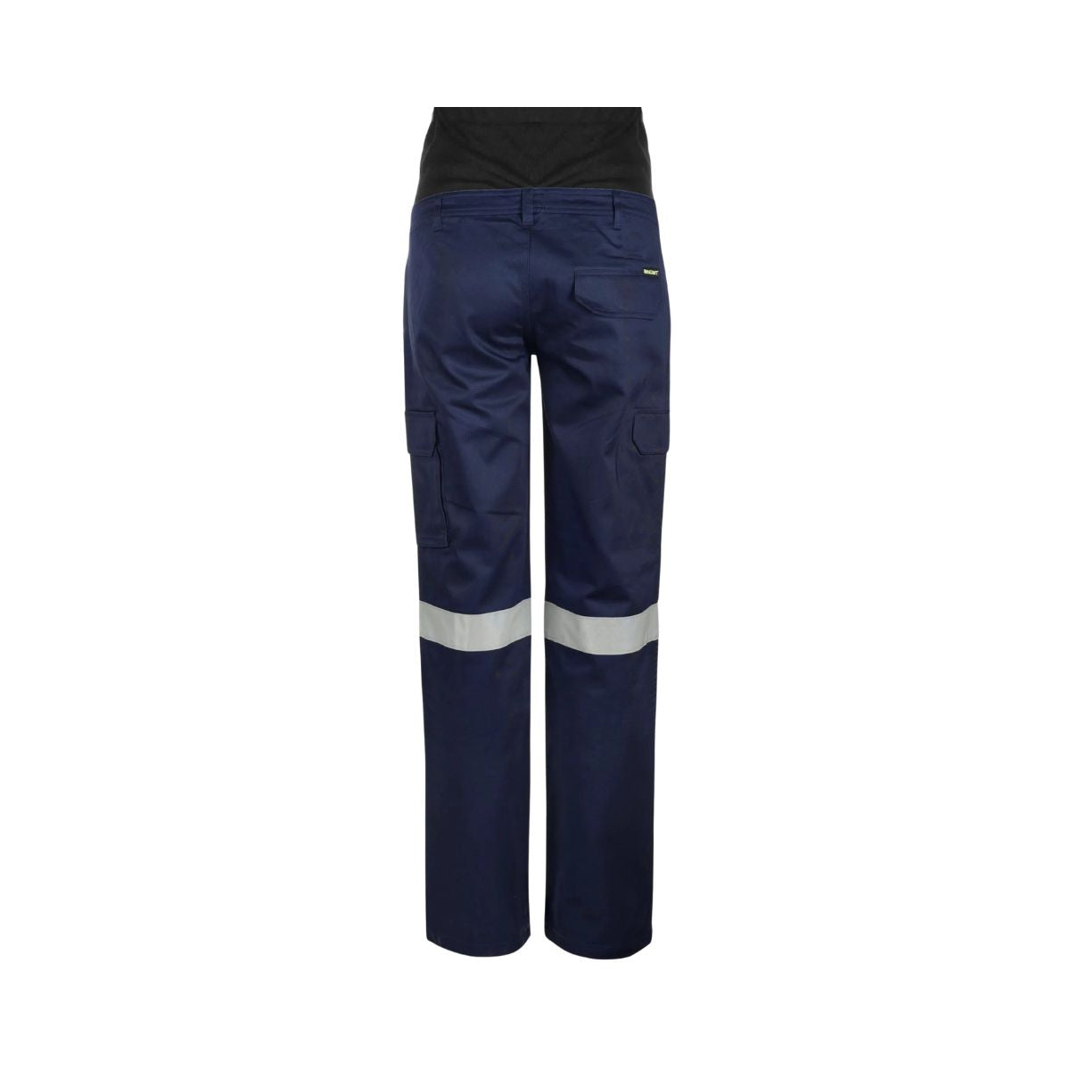 WORKCRAFT Maternity Cargo Reflective Cotton Drill Work Pants WPL080