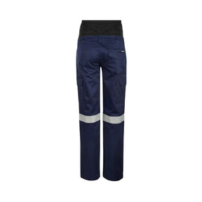 WORKCRAFT Maternity Cargo Reflective Cotton Drill Work Pants WPL080