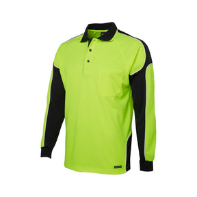 JB's Hi Vis L/S Arm Panel Polo 6AP4L