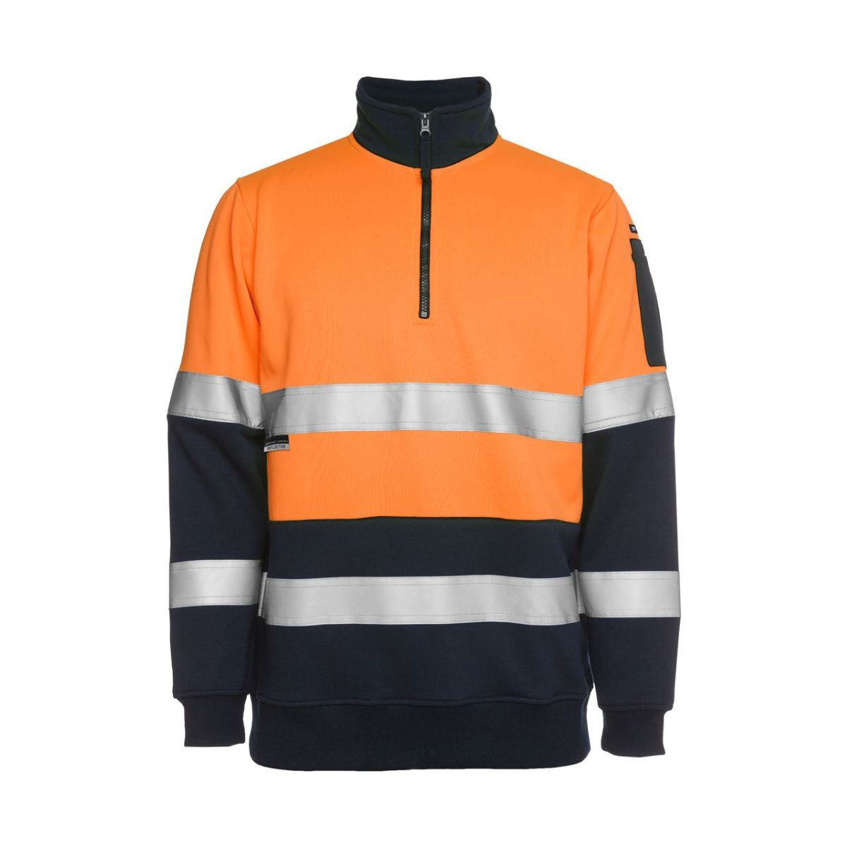 JB'S Hi Vis (D+N) 1/2 Zip Fleecy Sweat 6HZFS