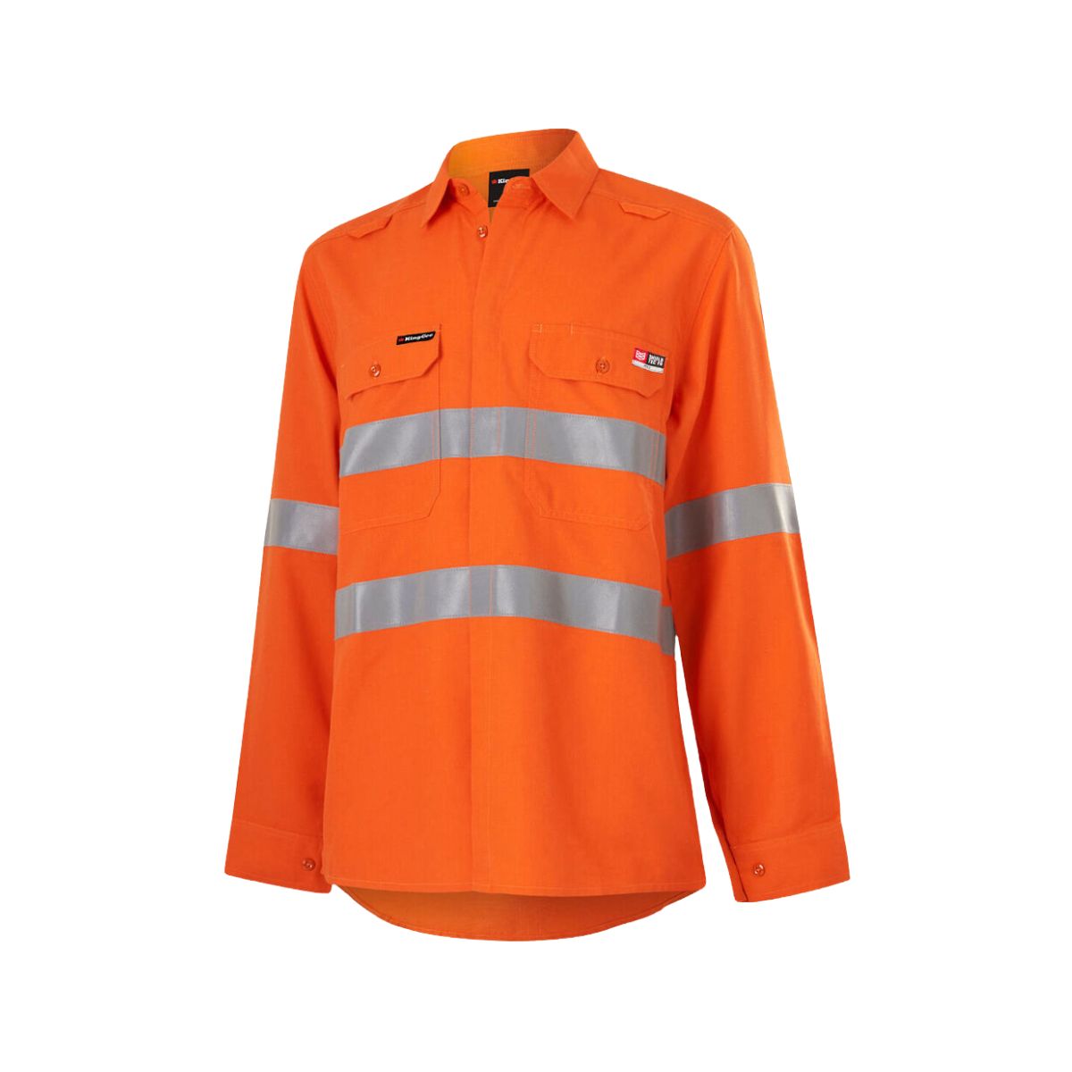 KingGee Women’s Shieldtec Lenzing Fr Hi-vis Open Front Taped Shirt K84003