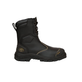 Oliver AT55 Series 200mm Hi-Leg Black Zip Sided Safety Boot 55380