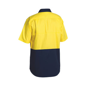 Bisley Hi Vis Cool Lightweight Drill Short Sleeve Shirt BS1895