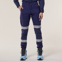 Hard Yakka Women's Raptor Cuff Pant With Segmented Tape Y08411