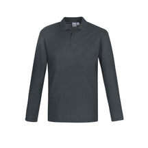 Biz Corporates Men's Crew Long Sleeve Polo Shirt P400ML