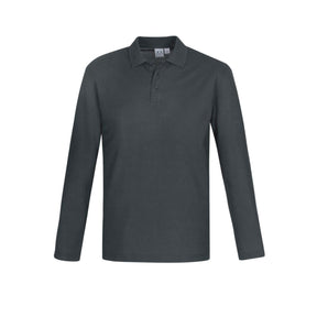 Biz Corporates Men's Crew Long Sleeve Polo Shirt P400ML