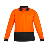 Syzmik Unisex Hi Vis Basic Long Sleeve Polo ZH232