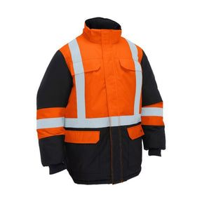 Bisley H Taped Hi Vis Freezer Hooded Jacket BJ6454HT