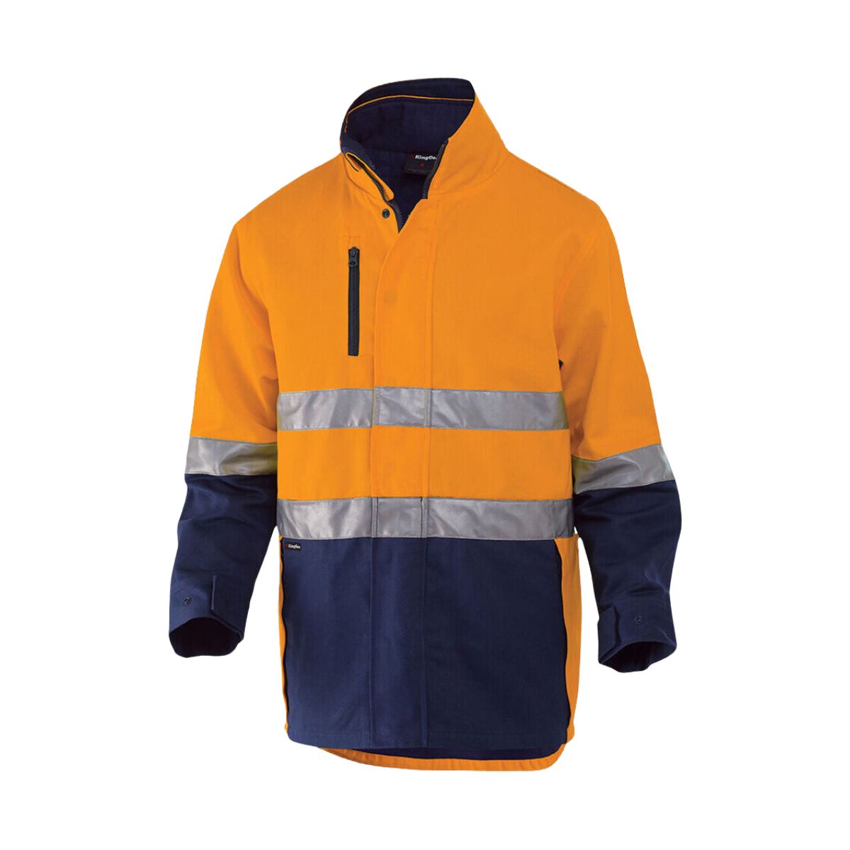 KingGee Originals 3 In 1 Hi-vis Cotton Drill Reflective Work Jacket K55400