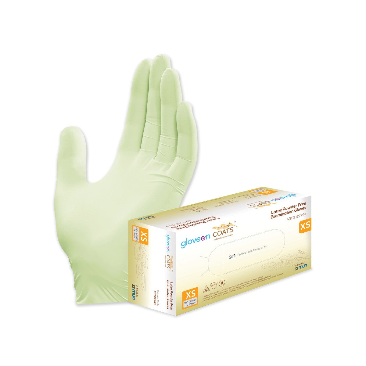 GloveOn® COATS® Latex Gloves CLX711 (Carton of 10 Boxes)