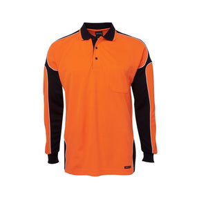 JB's Hi Vis L/S Arm Panel Polo 6AP4L