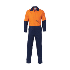 DNC HiVis Cool-Breeze 2-Tone LightWeight Cotton Coverall 3852