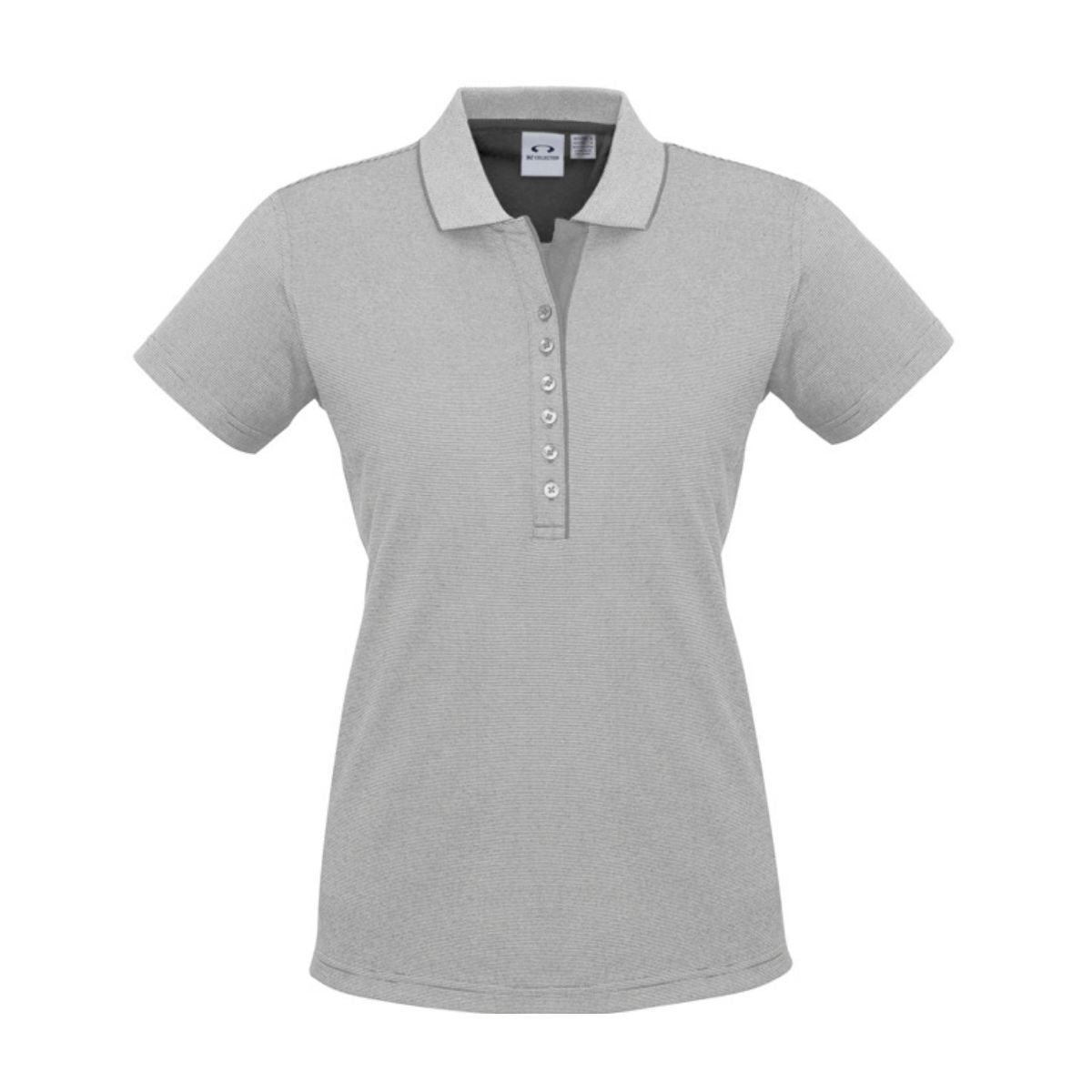 Biz Collection Women's Shadow Short Sleeve Polo P501LS