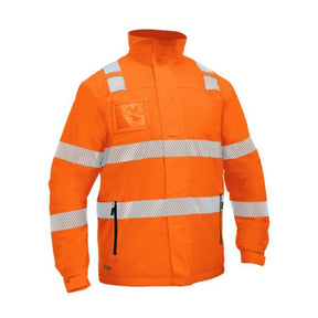 Bisley Taped Hi Vis Heated Jacket With Hood BJ6842T