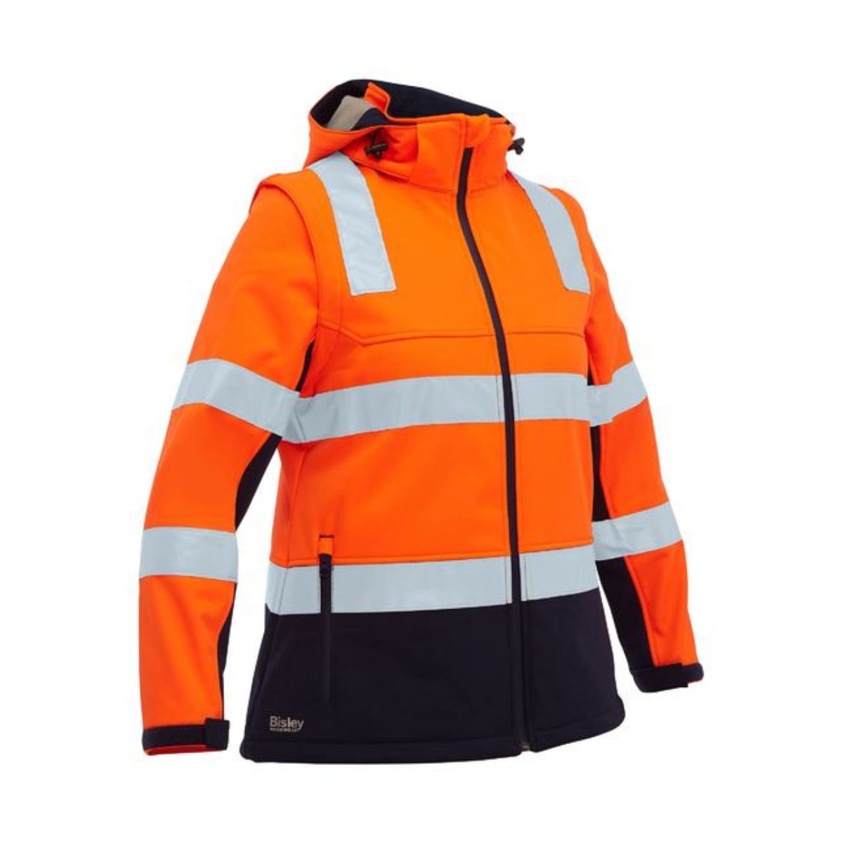 Bisley Women's Taped Two Tone Hi Vis 3 in 1 Soft Shell Jacket BJL6078T