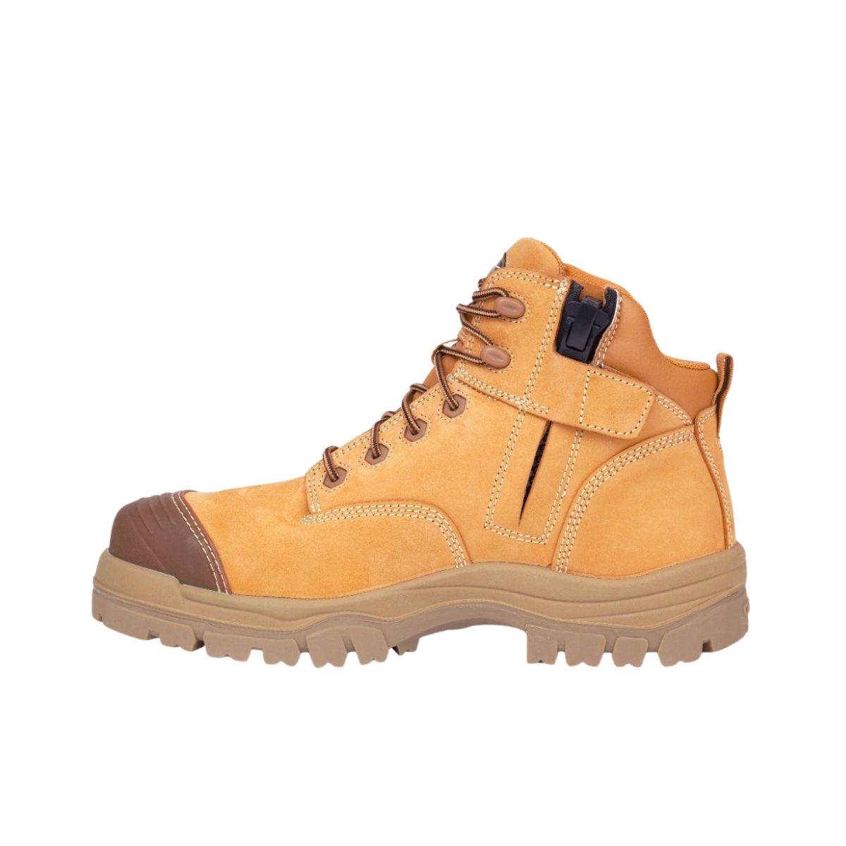 Oliver AT45 Series 130mm Wheat Zip Sided Safety Boot