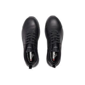 KingGee HyperTec Sport Style Leather Safety Work Shoes - Black K26495