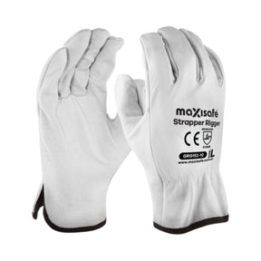 Maxisafe Strapper Full Grain Rigger Gloves (Pack of 12)
