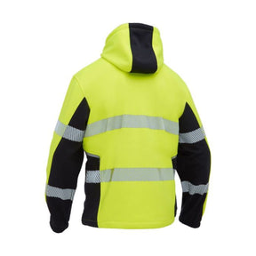 Bisley Flx & Move™ Hi Vis Taped Liquid Repellent Fleece Hoodie BK6571T