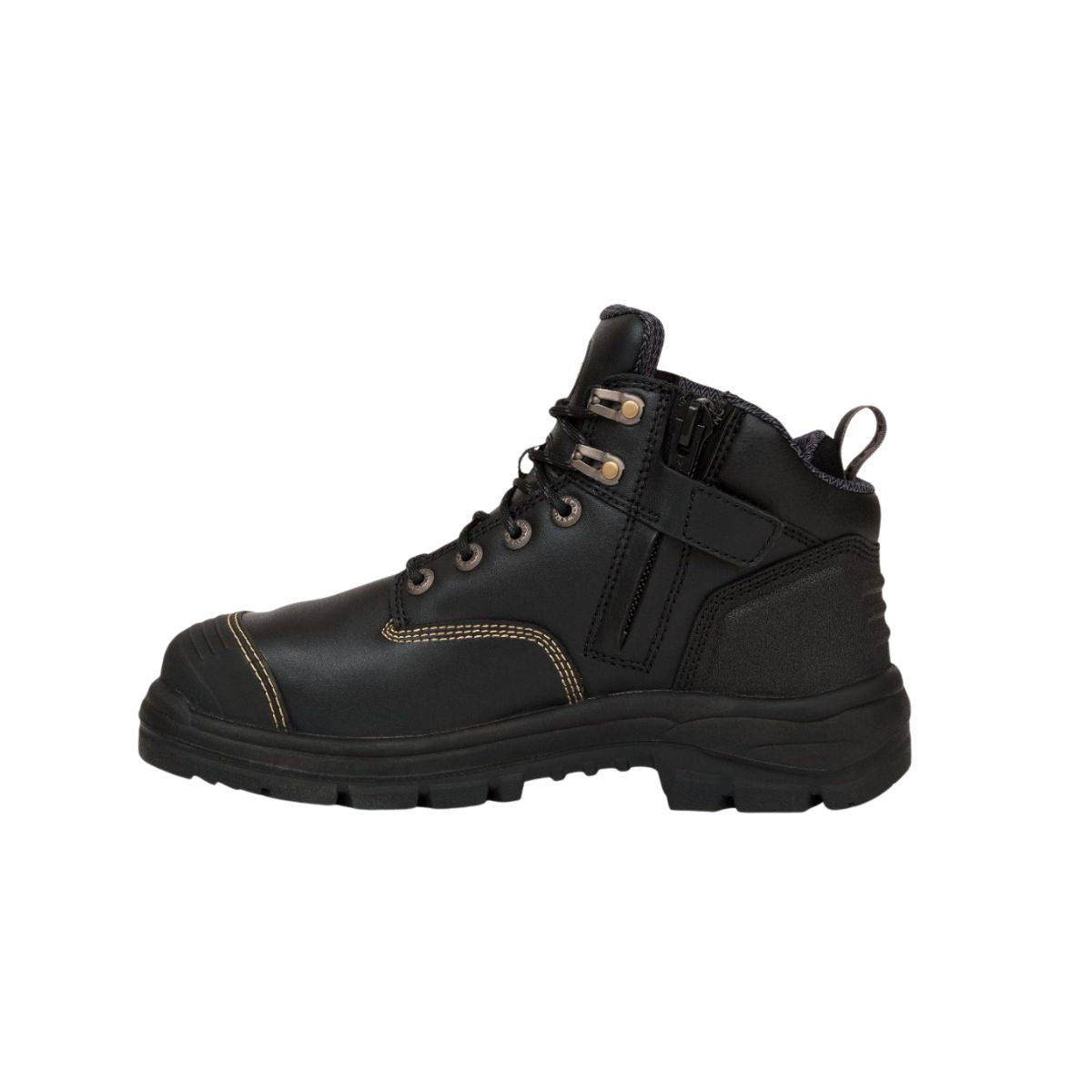 Oliver AT55 Series 130mm Black Zip Sided Safety Boot 55340Z