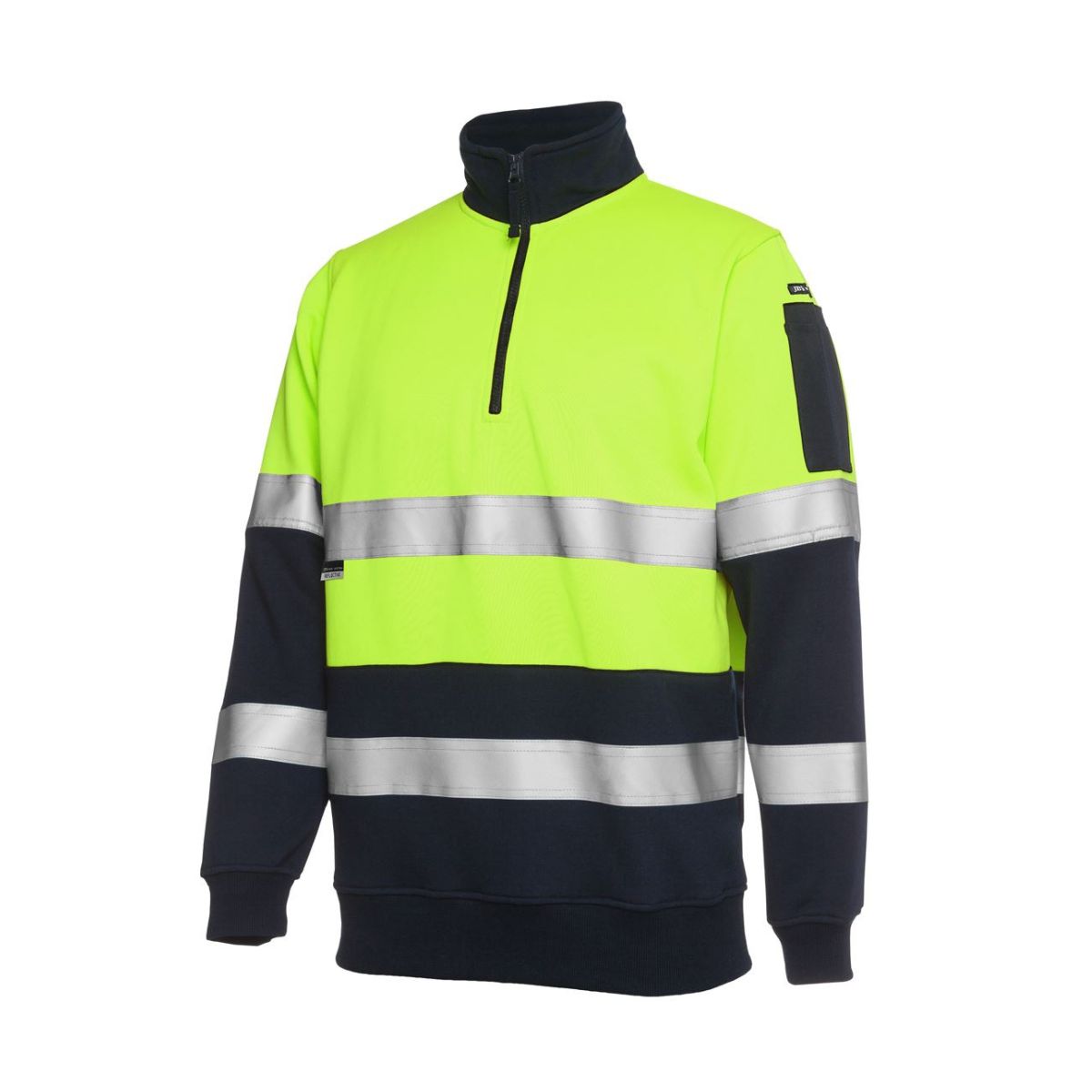 JB'S Hi Vis (D+N) 1/2 Zip Fleecy Sweat 6HZFS