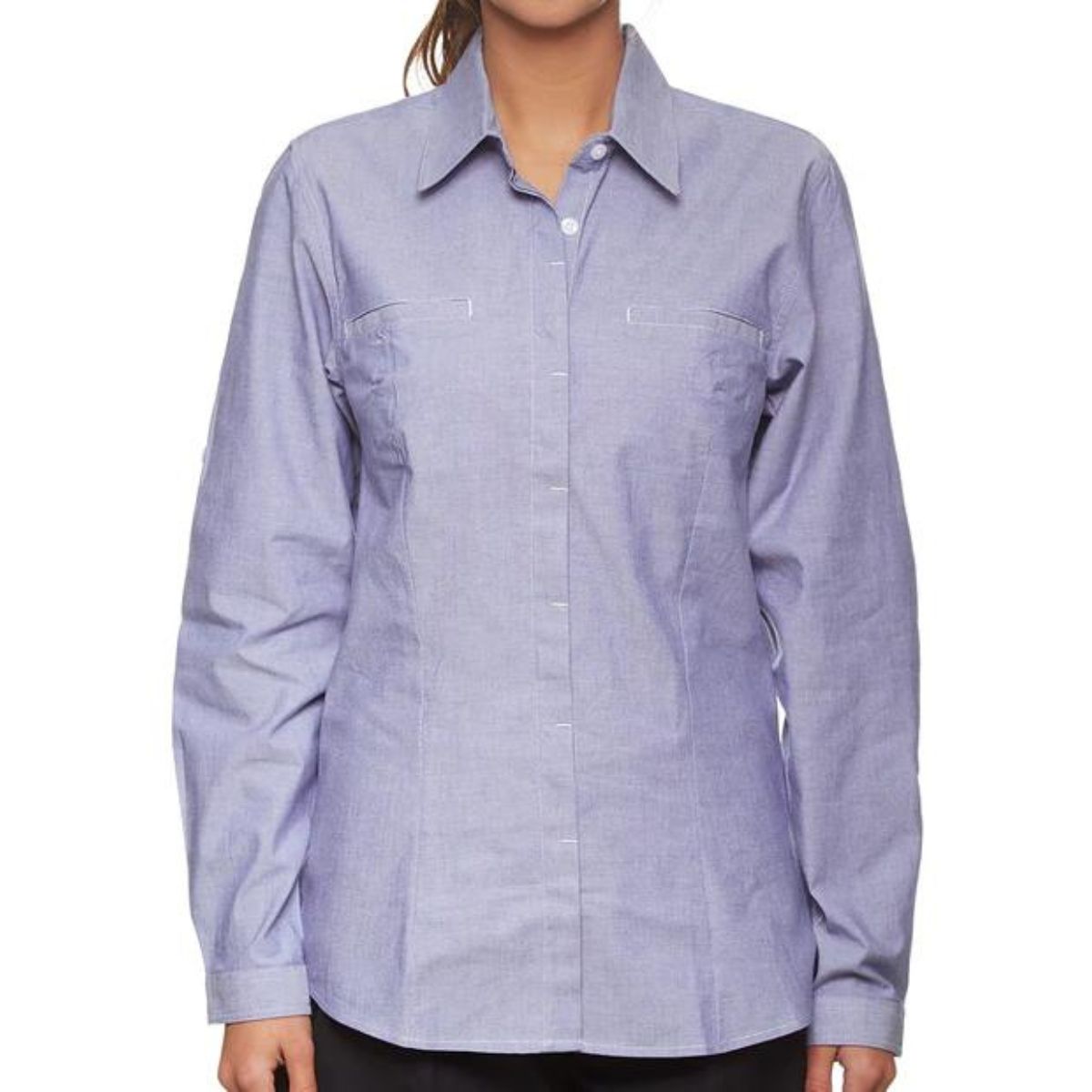 KingGee Women's Long Sleeve Chambray Shirt K44350