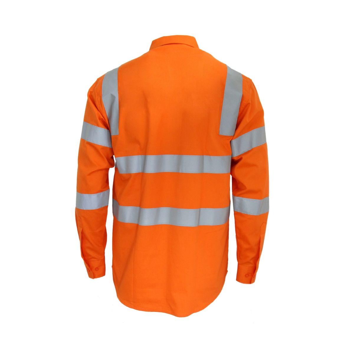 DNC Hi Vis Cotton Shirt VIC Rail Taped L/S 3741