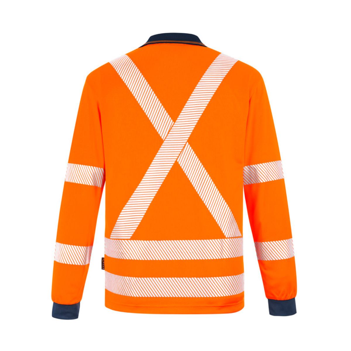 Syzmik Unisex Hi Vis X Back NSW Rail Long Sleeve Polo ZH690