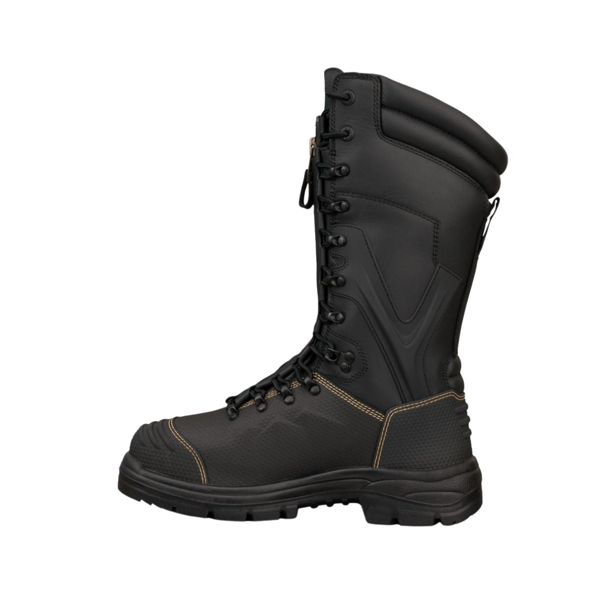 Oliver AT65 Series 350mm Black Laced In Zip Mining Safety Boot 65791