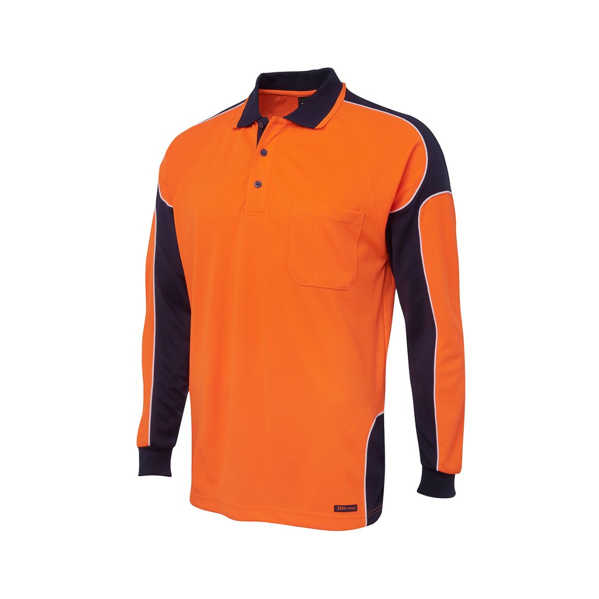 JB's Hi Vis L/S Arm Panel Polo 6AP4L