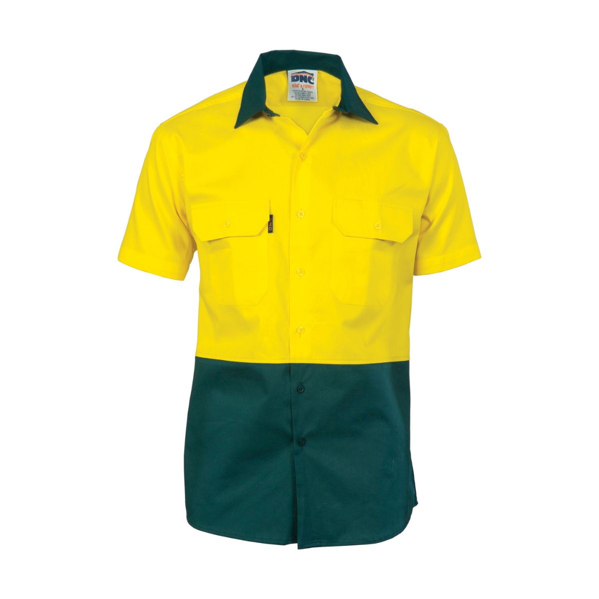 DNC Hi Vis Two Tone Drill Shirt S/S 3831